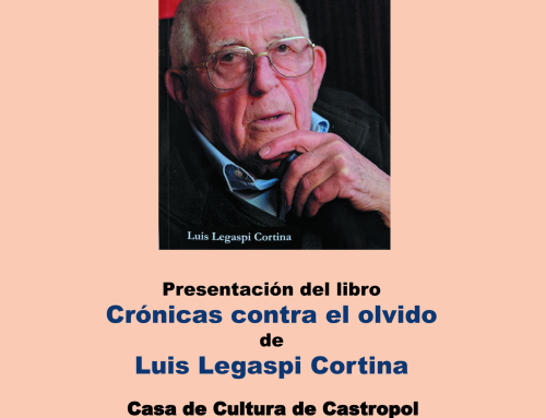 Presentación del libro «Crónicas contra el olvido» de Luis Legaspi.